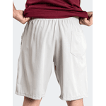 Bermuda Tactel Masculina Cinza Prata