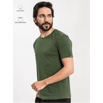 Camiseta Masculina Basic Verde Musgo