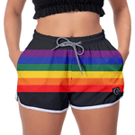 Short Feminino Arco-Íris Moda Praia ou Academia W2 Premium