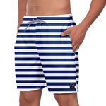 Short Masculino Linhas Azuis Moda Praia ou Academia W2 Premium