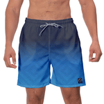 Short Masculino Degrade Cinza Azul Moda Praia ou Academia W2 Premium