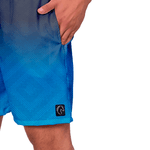 Short Masculino Degrade Cinza Azul Moda Praia ou Academia W2 Premium