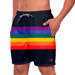 Short Masculino Arco-Íris Moda Praia ou Academia W2 Premium