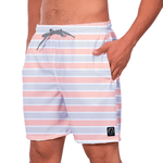 Short Masculino Listrado Coral Moda Praia ou Academia W2 Premium