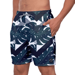 Short Masculino Folhas Moda Praia ou Academia W2 Premium