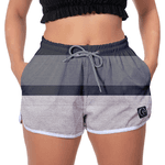 Kit Short Casal Masculino Feminino Preto Cinza 