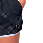 Kit Short Casal Masculino Feminino Losango Branco Preto