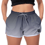 Kit Short Casal Masculino Feminino Degrade Preto e Branco