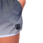 Kit Short Casal Masculino Feminino Degrade Preto e Branco