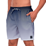 Kit Short Casal Masculino Feminino Degrade Preto e Branco