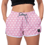 Kit 2 Shorts Feminino Branco e Passarinhos Moda Praia ou Academia W2 Premium