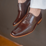 Sapato Masculino Derby Romani - Couro Chocolate