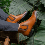 Bota Masculina Chelsea - Couro Caramelo