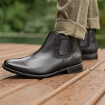 Bota Masculina Chelsea Maranelo - Couro Preto
