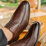 Sapato Masculino Derby Maranelo - Couro Café