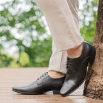 Sapato Masculino Derby London - Couro Preto