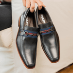 Sapato Masculino Loafer Romani - Couro Preto