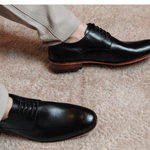 Sapato Masculino Derby Holanda - Couro Preto