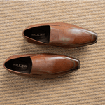 Sapato Masculino Loafer London - Couro Havana