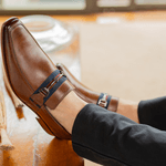 Sapato Masculino Loafer Romani - Couro Havana