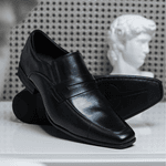 Sapato Masculino Mocassim London - Couro Preto