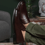 Sapato Masculino Loafer Maranelo - Couro Café