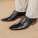 Sapato Masculino Oxford Romani - Couro Preto