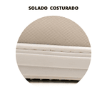 Tênis Casual Masculino Sola Alta Flat Amarração Off White