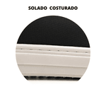 Tênis Casual Masculino Sola Alta Flat Amarração Preto