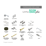 Kit Ferragens Casal Horizontal Linha Economic - SH