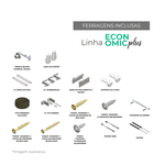Kit Ferragens Casal Vertical Linha Economic - SH