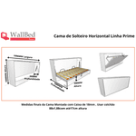 Kit Ferragens Solteiro Horizontal Linha Prime