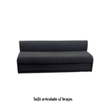 Sofá sem braços articulado para cama de parede (Casal vertical)