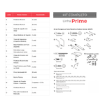 Kit Ferragens Solteiro Vertical Linha Prime