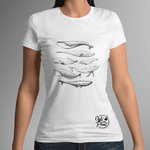 Camiseta Feminina - Coleção Cetáceos