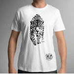Camiseta Masculina Branca Onça Pintada 