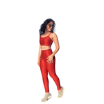 Conjunto Calca e Top Fitness Feminino Laura Duo Paprica