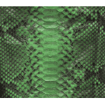 Couro de Python Back Cut 3,35 x 30 Verde
