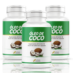 Óleo de Coco Extra Virgem - Bio Vittas - 120 Cápsulas 1000mg - 3x