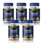 Cellus Redux - Suplemento Para Celulites Varizes e Estrias - 60 Compr Mastigáveis de 1000mg - 5x 