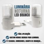 Abajur LED Noturno – Lâmpada Bivolt Luz LED de Tomada com Interruptor - Ilumine suas noites com segurança e estilo!