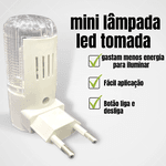 Abajur LED Noturno – Lâmpada Bivolt Luz LED de Tomada com Interruptor - Ilumine suas noites com segurança e estilo!