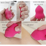 Esponja Facial em Formato de Gota Chanfrada para Maquiagem