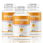 Vitamina D3 Para Imunidade - 120 Cápsulas 500mg - 3x