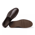 Mocassim Boston em Couro Floater Café