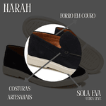 Sapato Masculino Sider NARAH Camurça Black