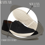 Sapato Masculino Sider Derby Rahvan Camurça Preto