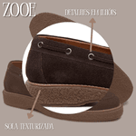 Sapato Masculino Sider ZOOE Camurça Café
