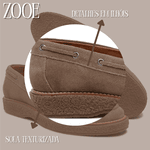 Sapato Masculino Sider ZOOE Camurça Taupe