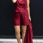 Shorts Feminino Span - Vinho